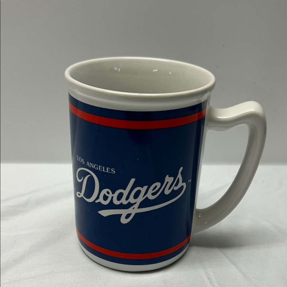 Dodgers Blue and White Ceramic Mug